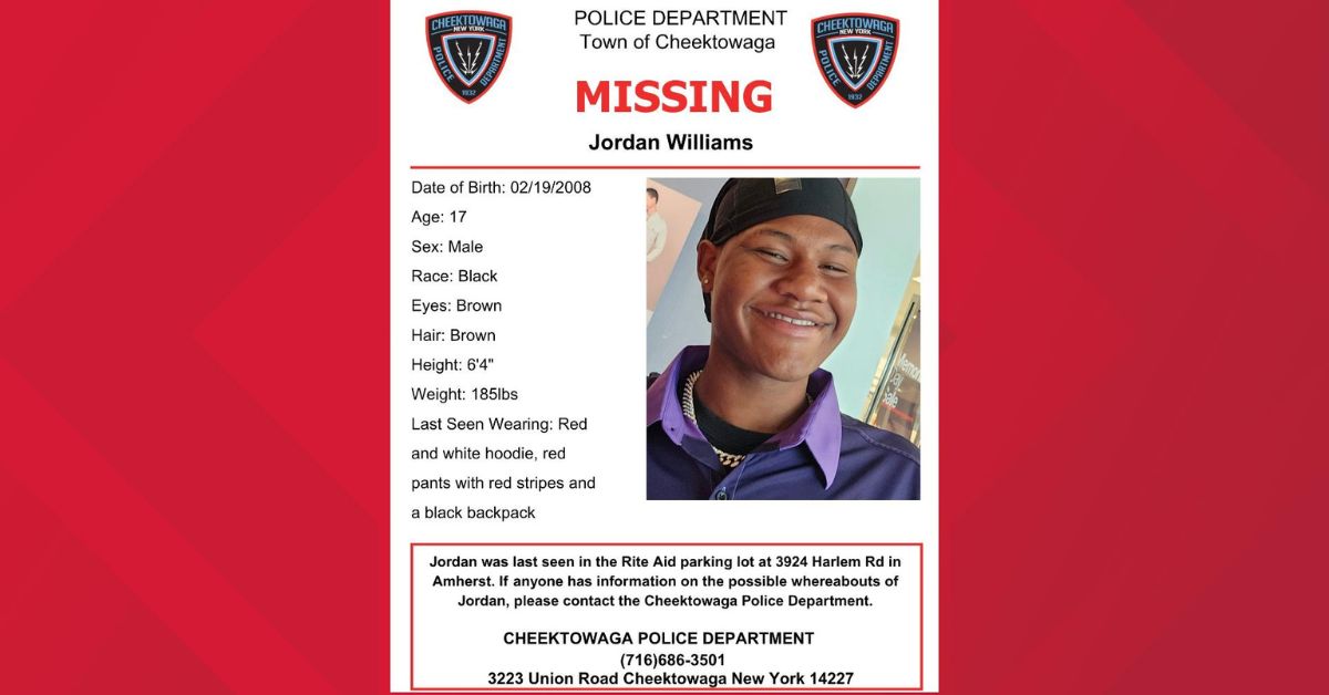 Jordan Williams, Reported Missing in Amherst, Has Been Safely Found