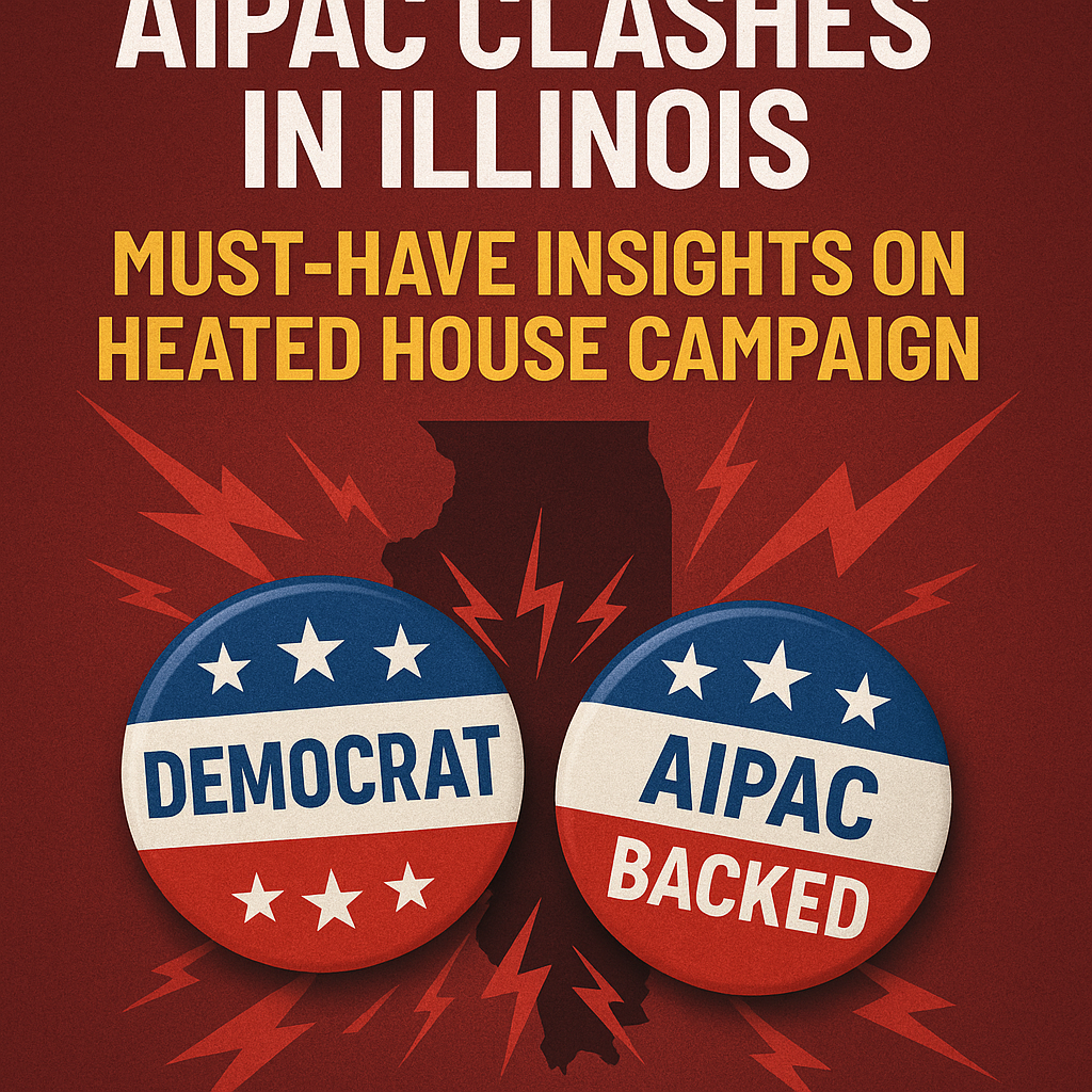 Illustration of AIPAC Clashes in Illinois: Must-Have Insights on Heated House Campaign