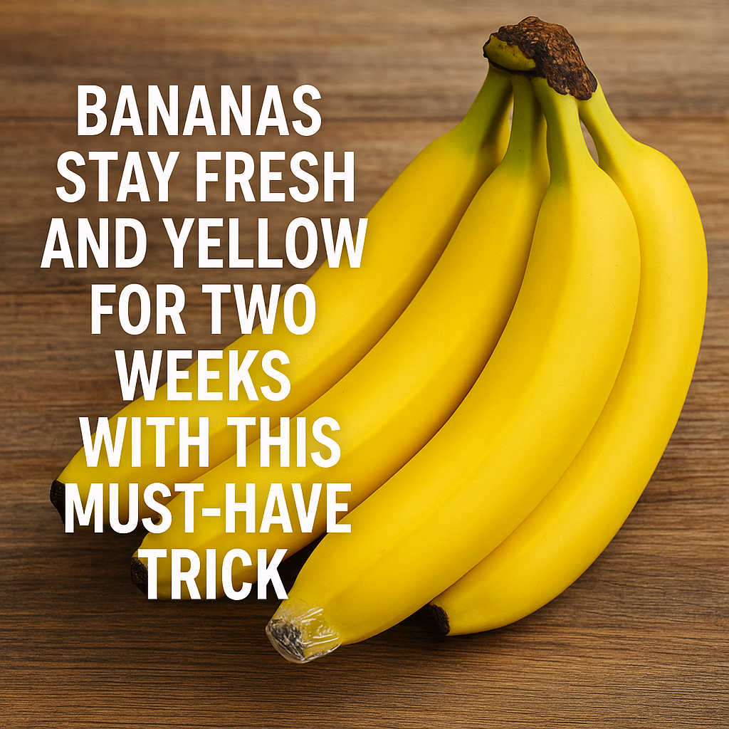 Illustration of Bananas Stay Fresh and Yellow for Two Weeks with This Must-Have Trick