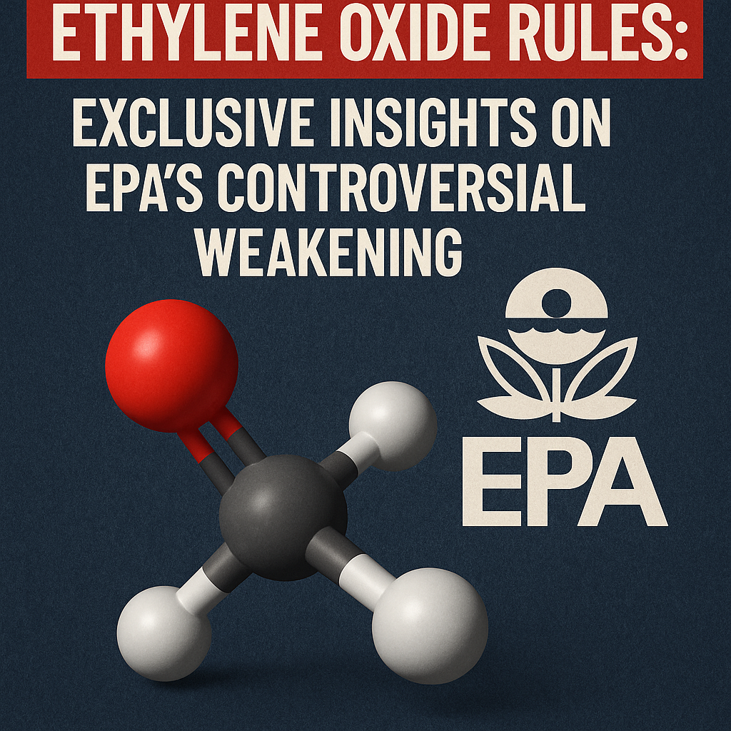 Illustration of Ethylene Oxide Rules: Exclusive Insights on EPA’s Controversial Weakening