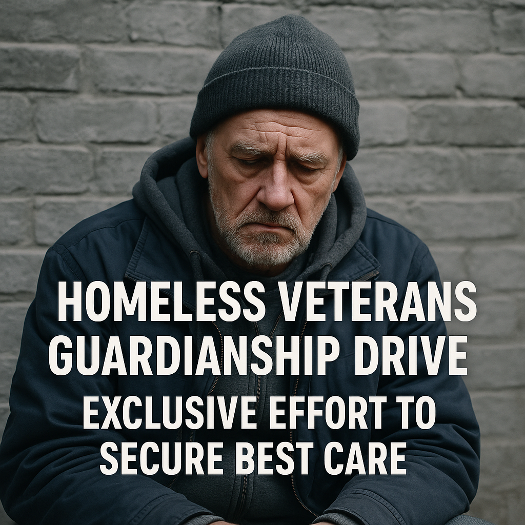 Illustration of Homeless Veterans Guardianship Drive: Exclusive Effort to Secure Best Care