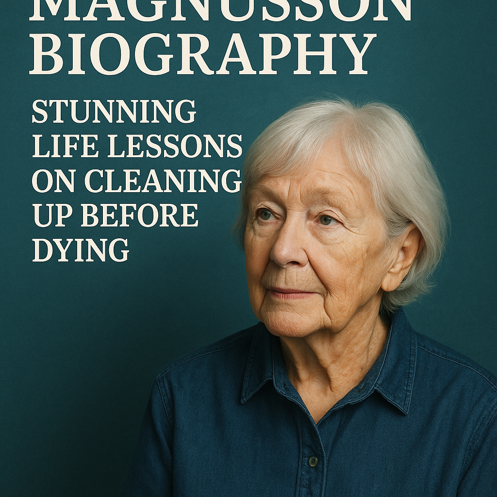 Illustration of Margareta Magnusson Biography: Stunning Life Lessons on Cleaning Up Before Dying