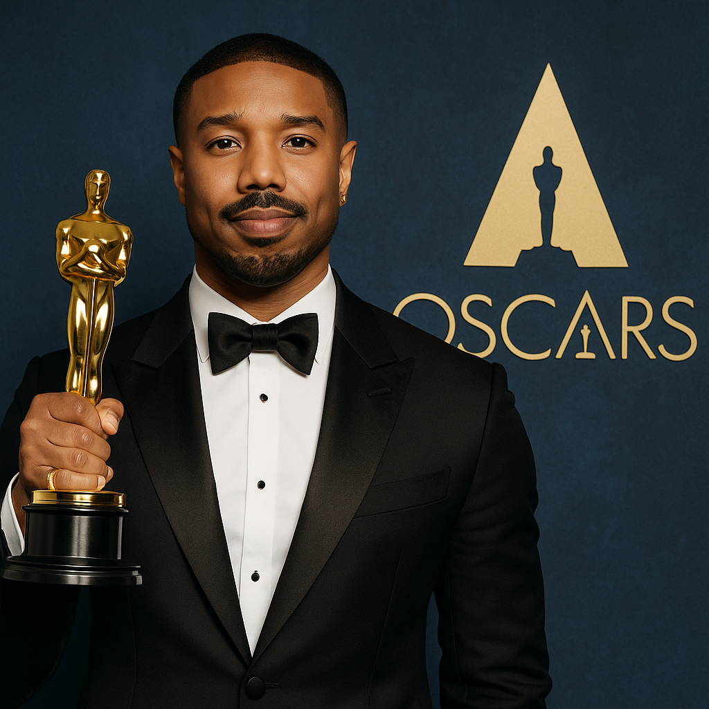 Illustration of Michael B. Jordan's Stunning Win: Best Actor Oscar for ‘Sinners’