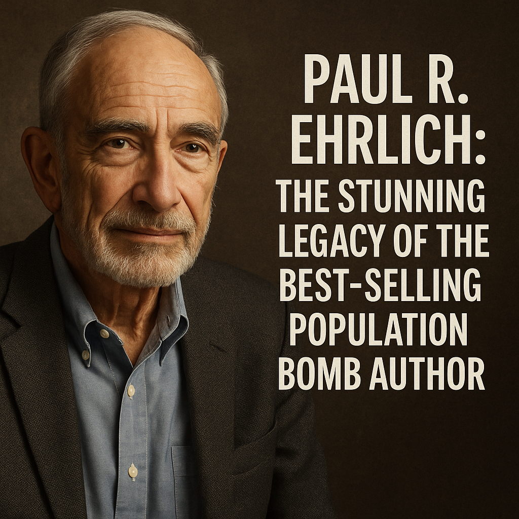 Illustration of Paul R. Ehrlich: The Stunning Legacy of the Best-Selling Population Bomb Author