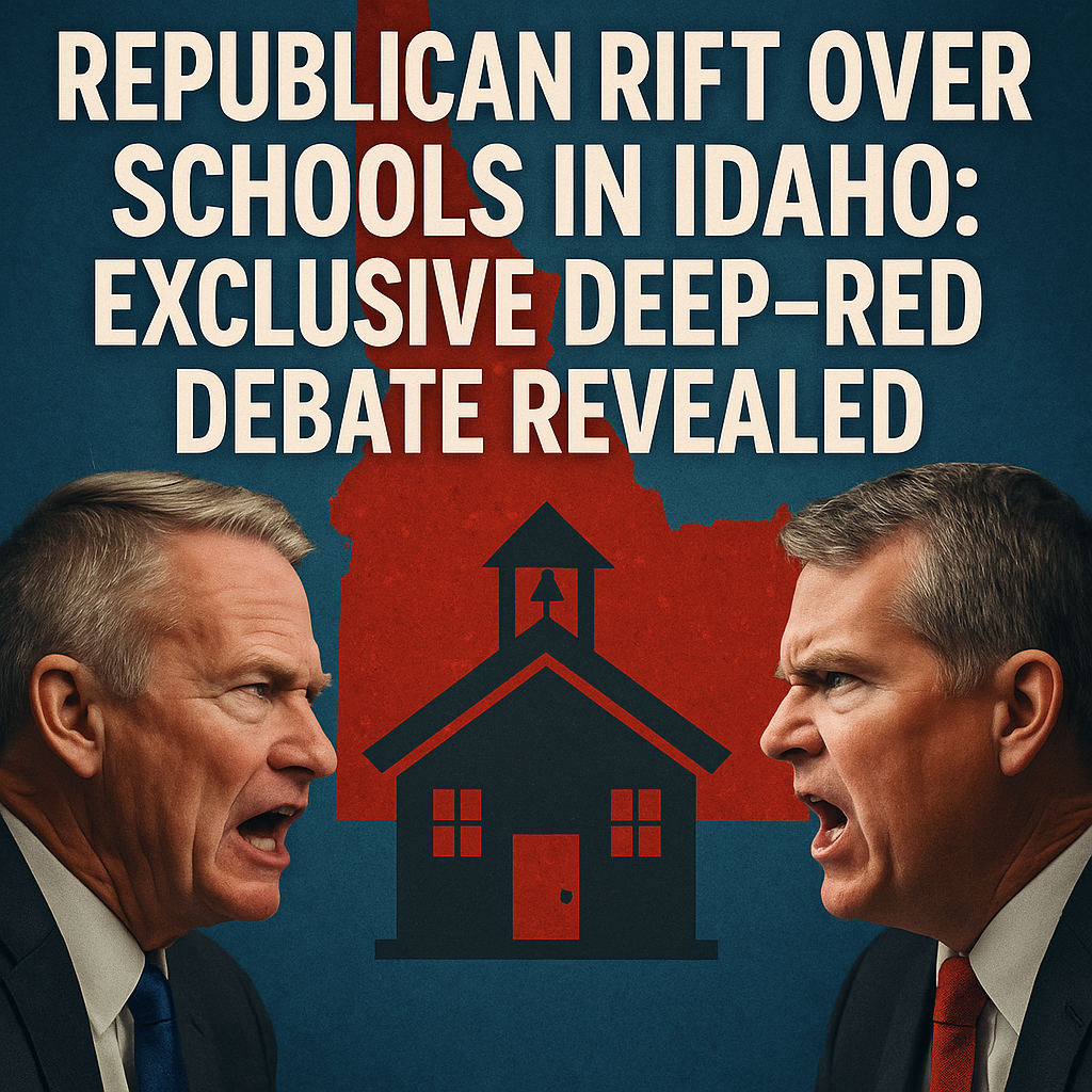 Illustration of Republican Rift Over Schools in Idaho: Exclusive Deep-Red Debate Revealed