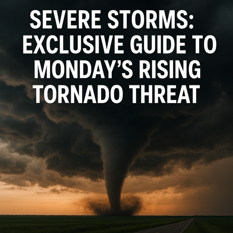 Severe Storms: Exclusive Guide to Monday’s Rising Tornado Threat ...