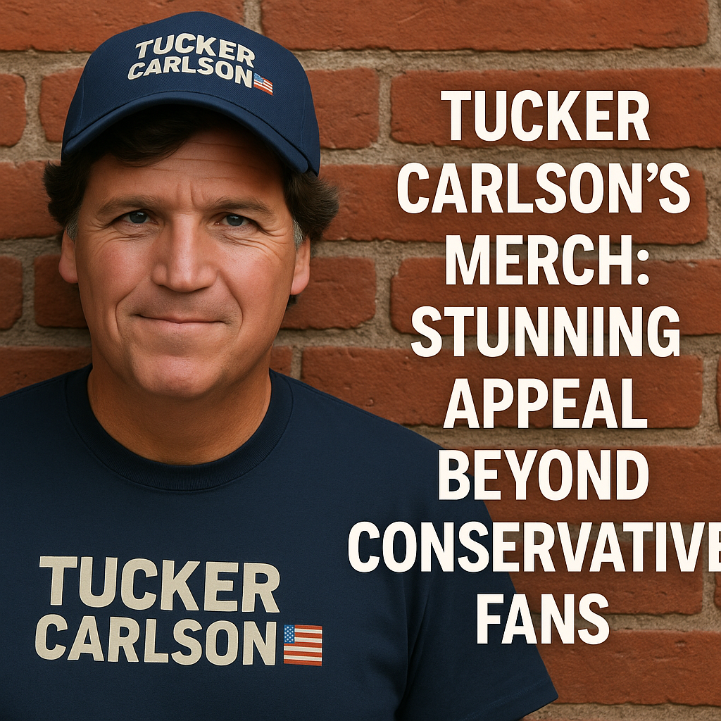 Illustration of Tucker Carlson’s Merch: Stunning Appeal Beyond Conservative Fans